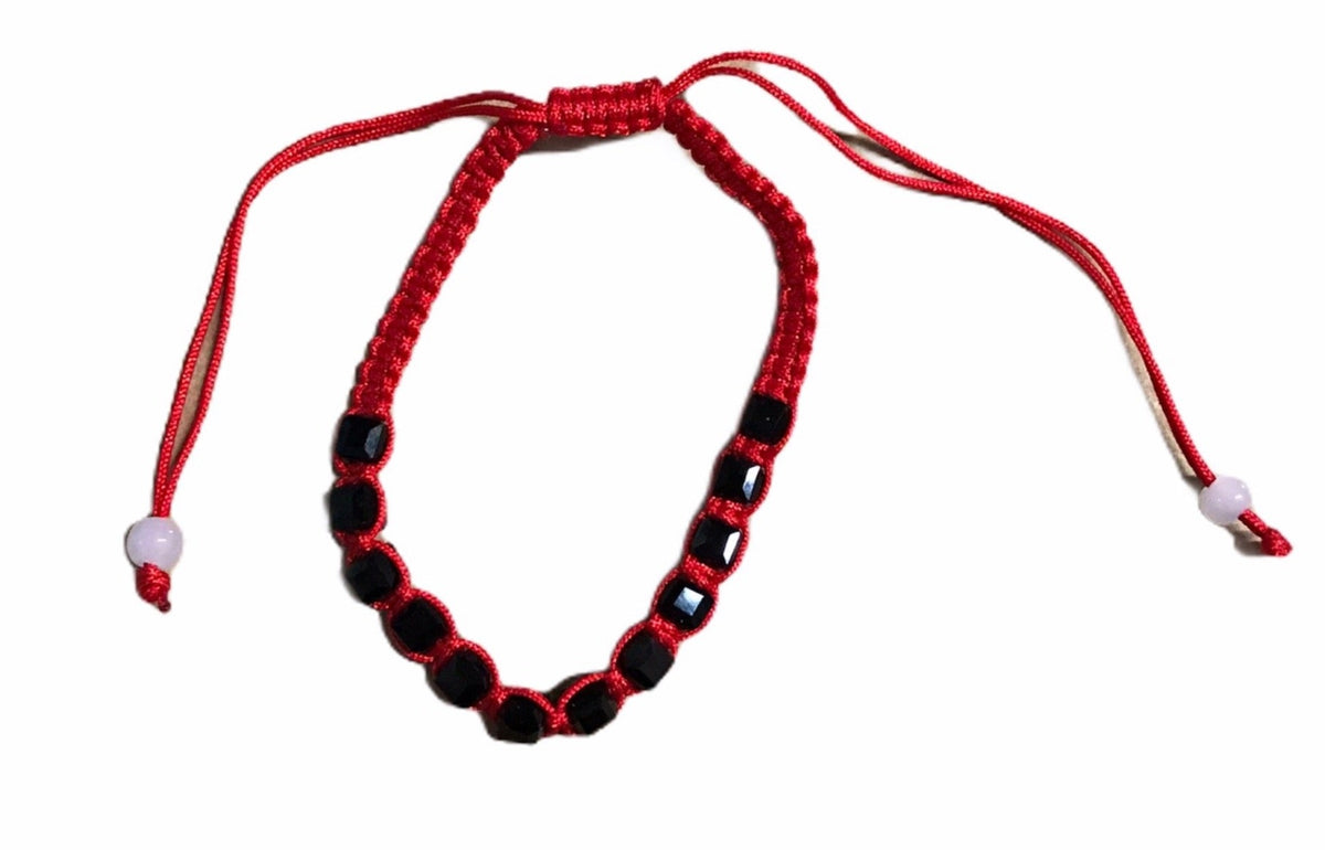 Red Bracelet w/ Black Beads – Fulton Cultural & Spiritual